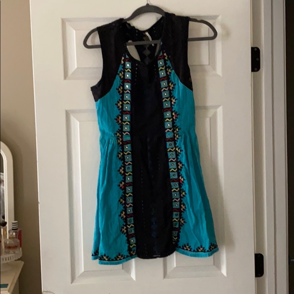 Free People A Line Boho Dress